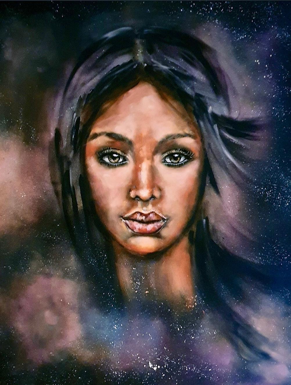 ArteDiAlina.com painting: Amongst stars